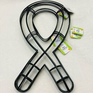 NWT 8pc Awareness Ribbon Wire Wreath Form 19”h x 10”w Cancer Mental Health Honor